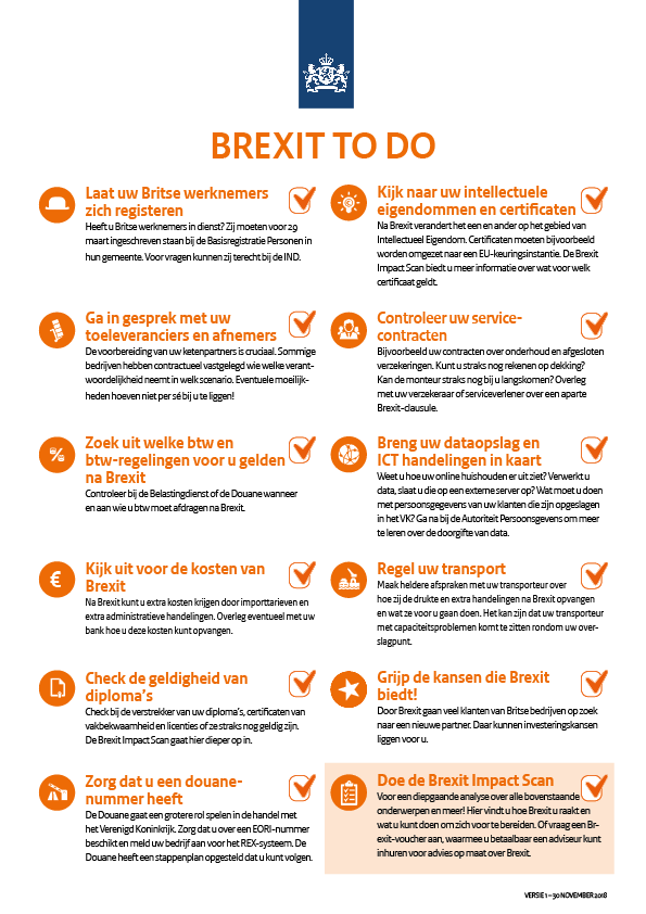 Infographic over de Brexit-to-do